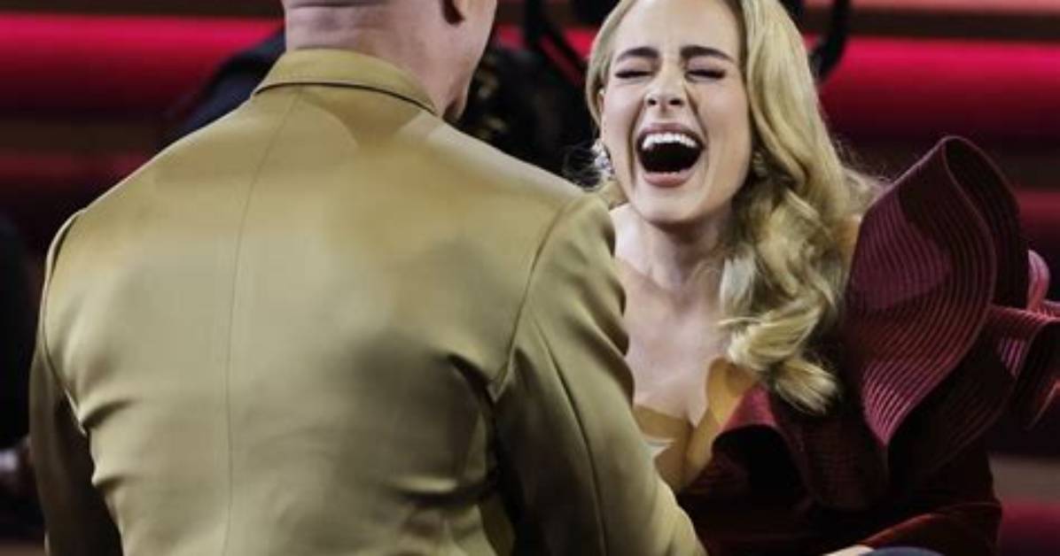 The Rock Loved Surprising Adele at the Grammys