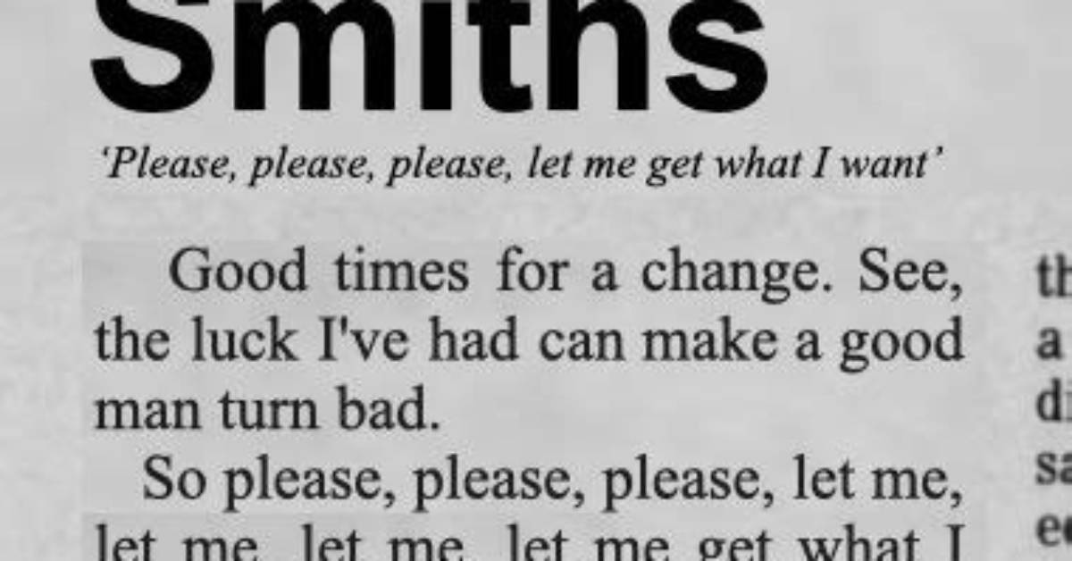 The Smiths Lyrics | Lyricsmode. Com