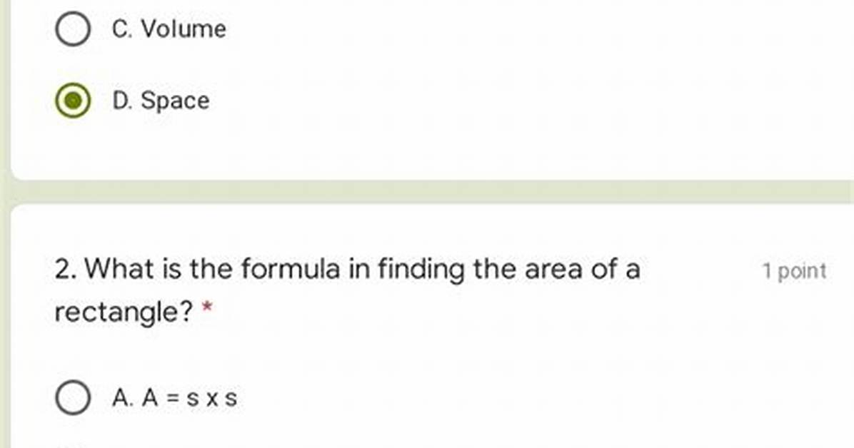 The Space Inside a 2-Dimensional Figure.