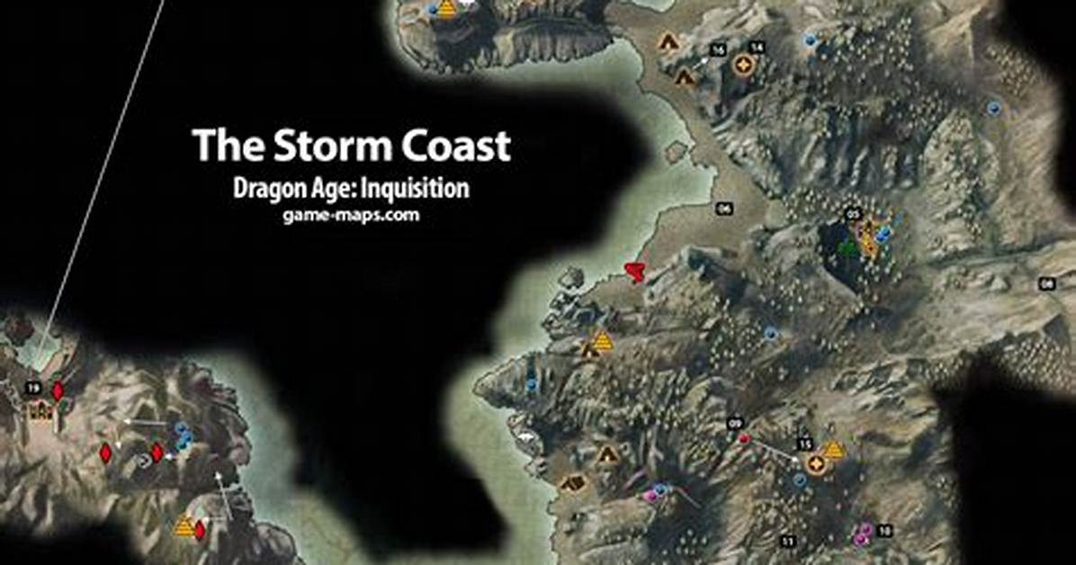 The Storm Coast Dragon Age: Inquisition Map