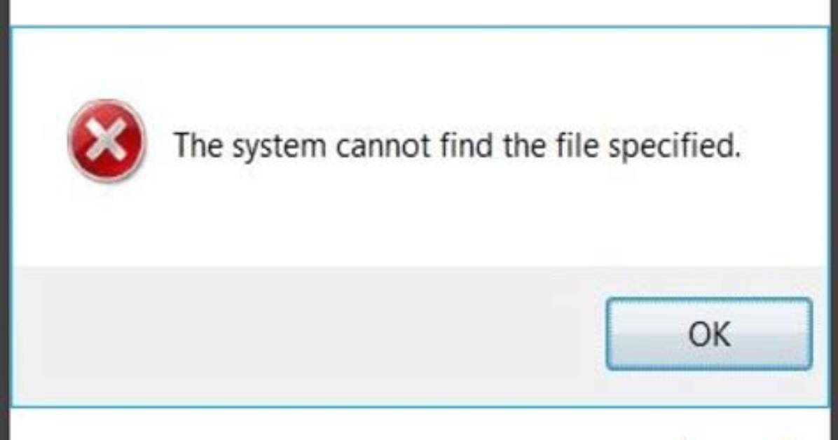 The System Cannot Find the File Specified in Java