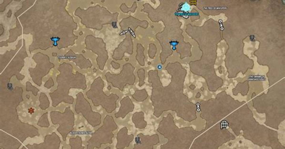 The Writhing Mire Map for Diablo 4
