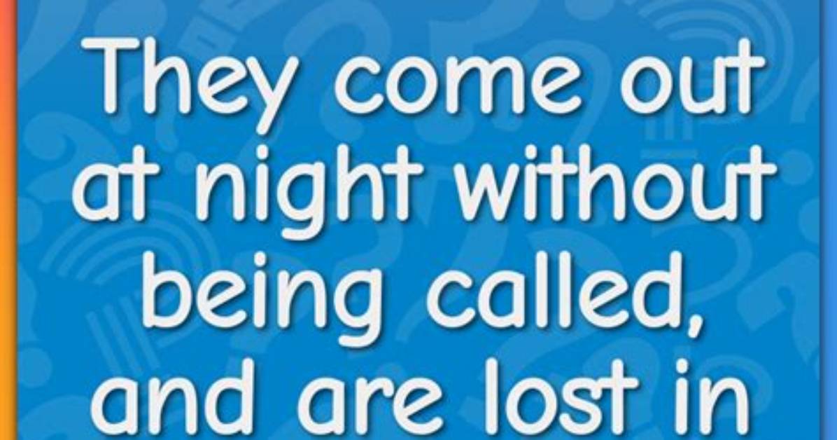 They Come out at Night Without Being Called. They Are Lost in the Day Without Being Stolen. What Are They? -Word Riddles Level 14