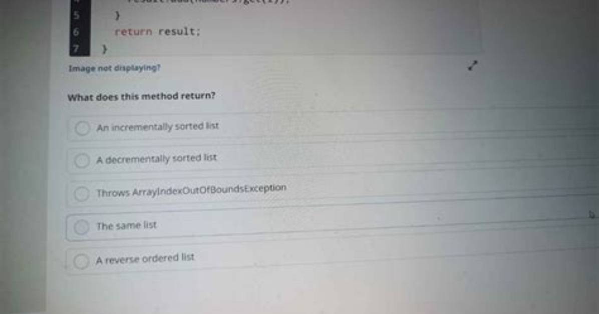 This Method Must Return a Result of Type String, Java