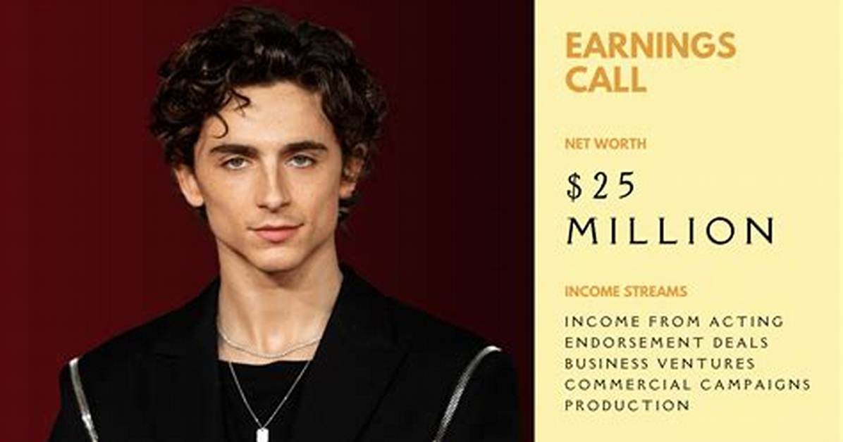 Timothee Chalamet Net Worth