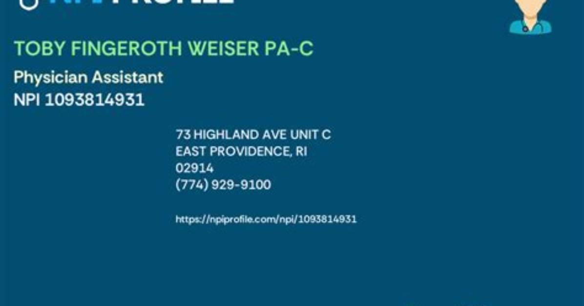 Toby Weiser, Pa – East Providence, Ri