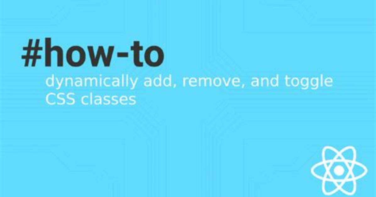Toggle Css Class in React