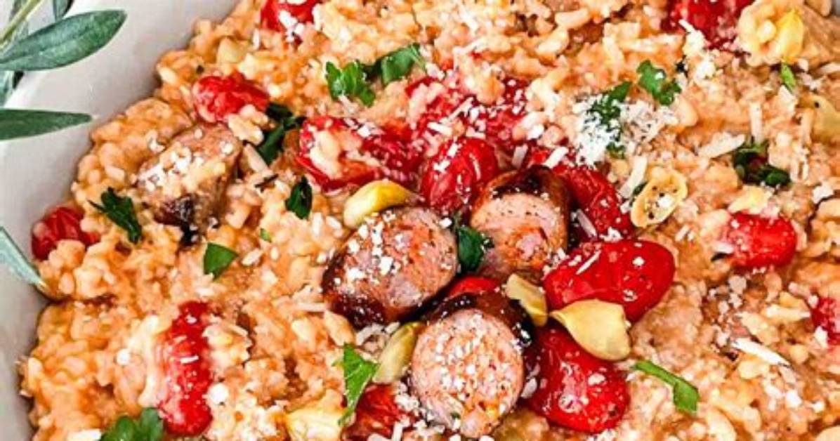 Tomato and Sausage Risotto