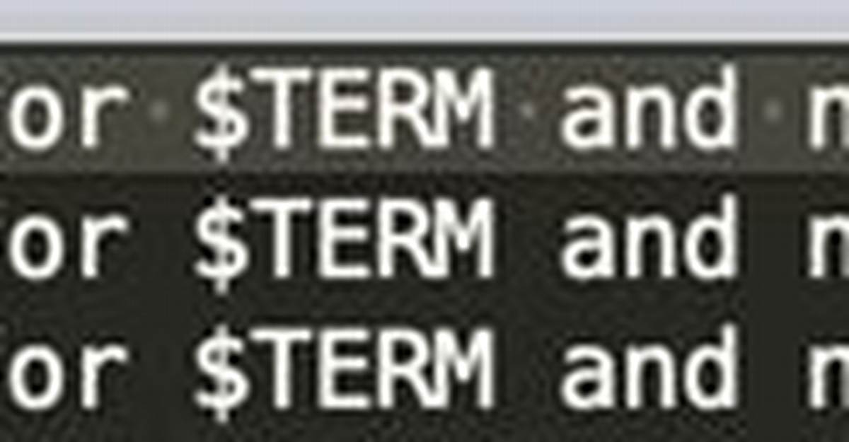 "Tput: No Value for $Term and No -T Specified " Error Logged by Cron Process