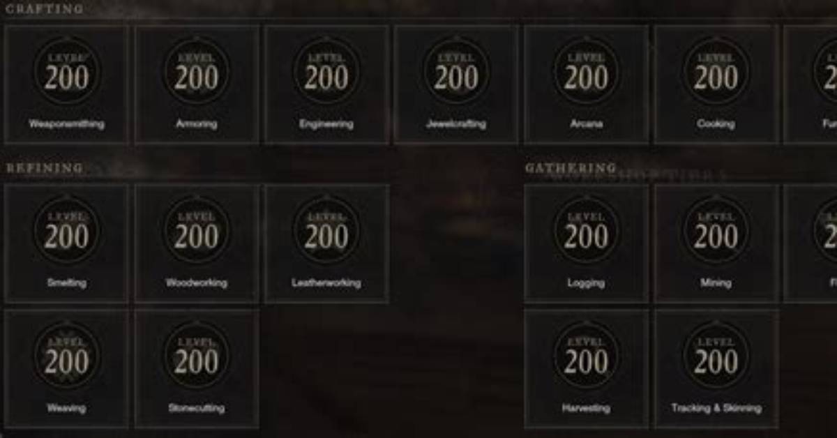 Trade Skills and Crafting in New World Mmo