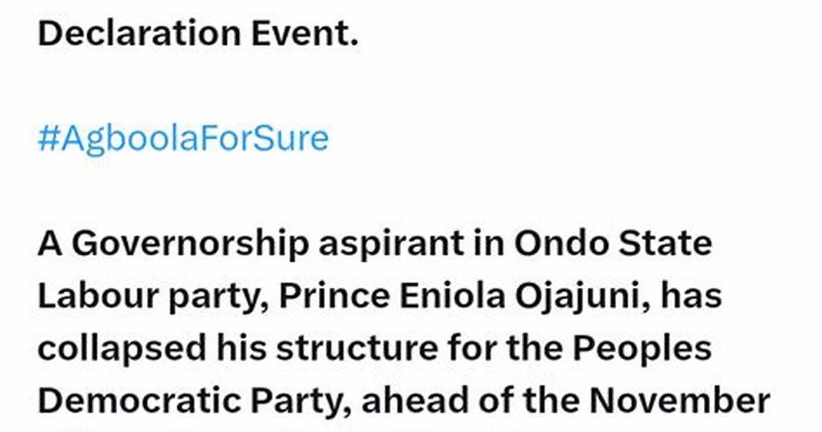 Tragic Discovery of Labour Party Gubernatorial Aspirant’s Passing in Imo State
