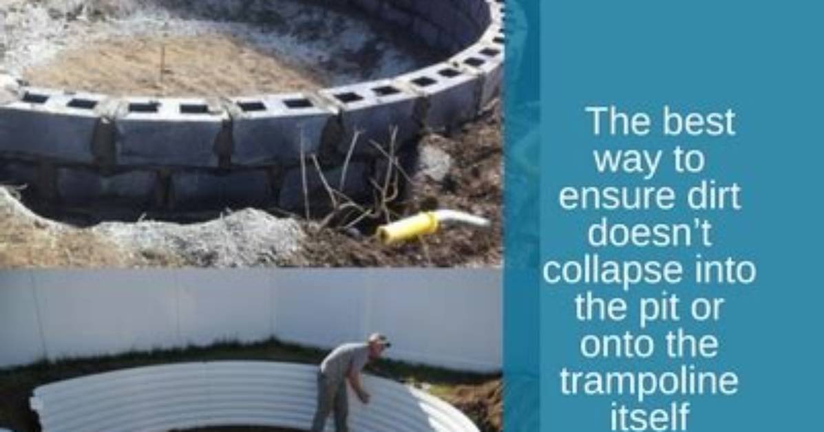 Trampoline Retaining Wall