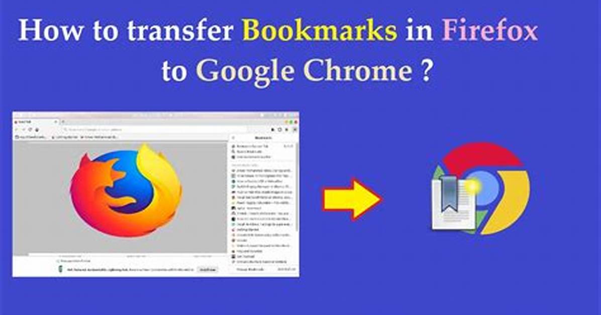 Transfer Bookmarks from Chrome to Firefox