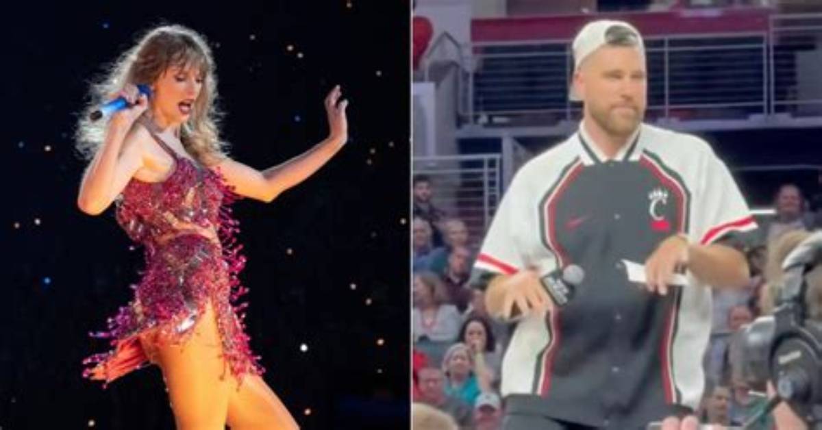 Travis Kelce Dances to ‘Shake It Off’ at World Series Game