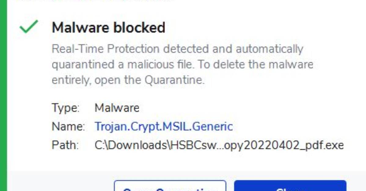 Trojan. Crypt. Padded. Generic