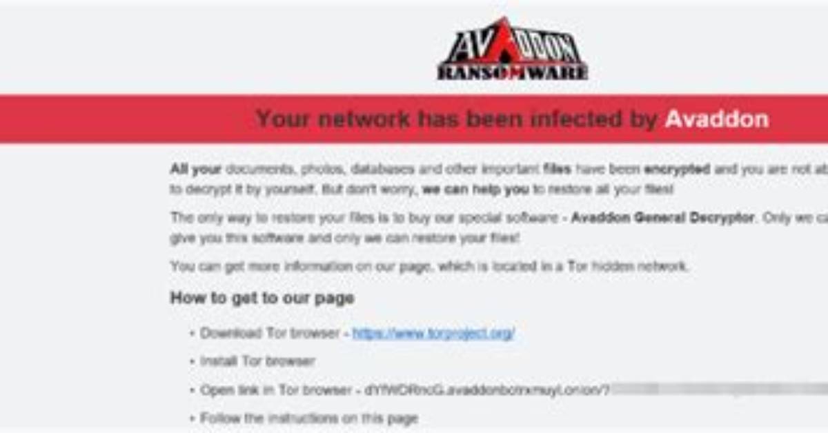 Trojan. Ransom. Avaddon