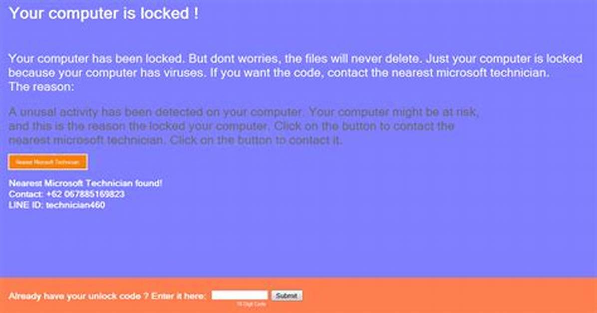 Trojan. Screenlocker (A)