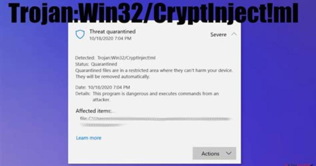 Trojan: Win32/Cryptinject. Do! Mtb