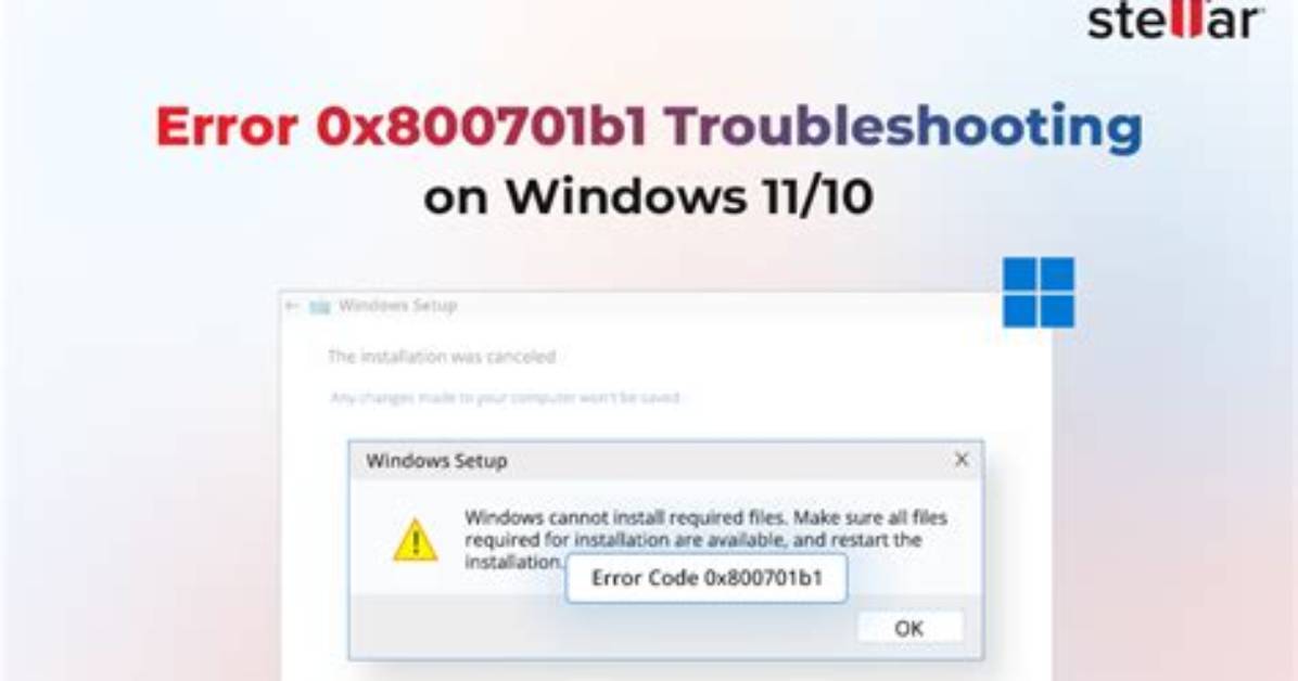 Troubleshooting Error 0X800701B1 on Windows 10?