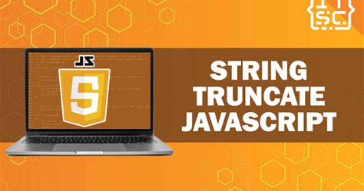 Truncate a String Straight Javascript