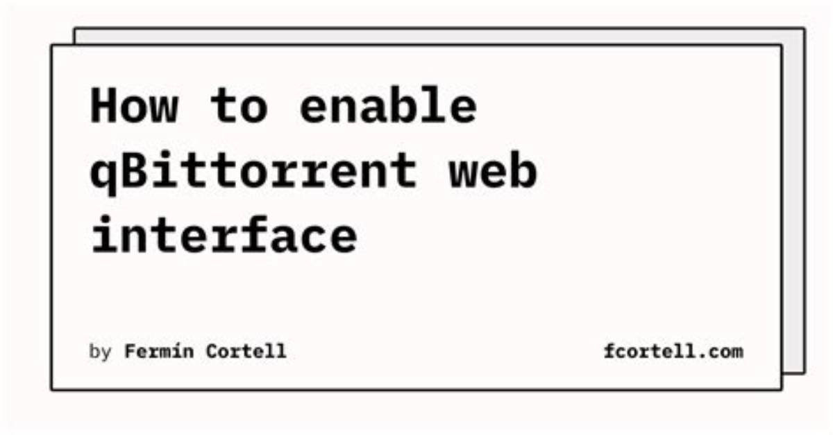 Trying to Setup Https on Qbittorrent Web Ui