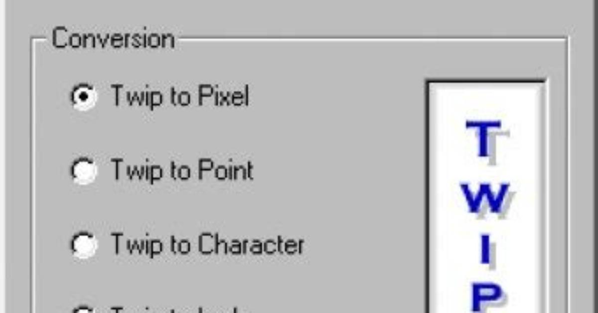Twips, Pixels, and Points, Oh My!
