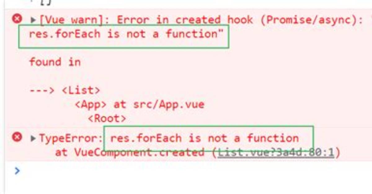 Typeerror: Data. forEach Is Not a Function