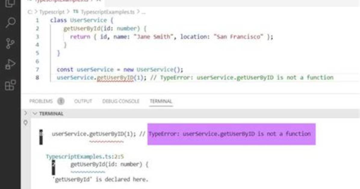 Typeerror in Typescript