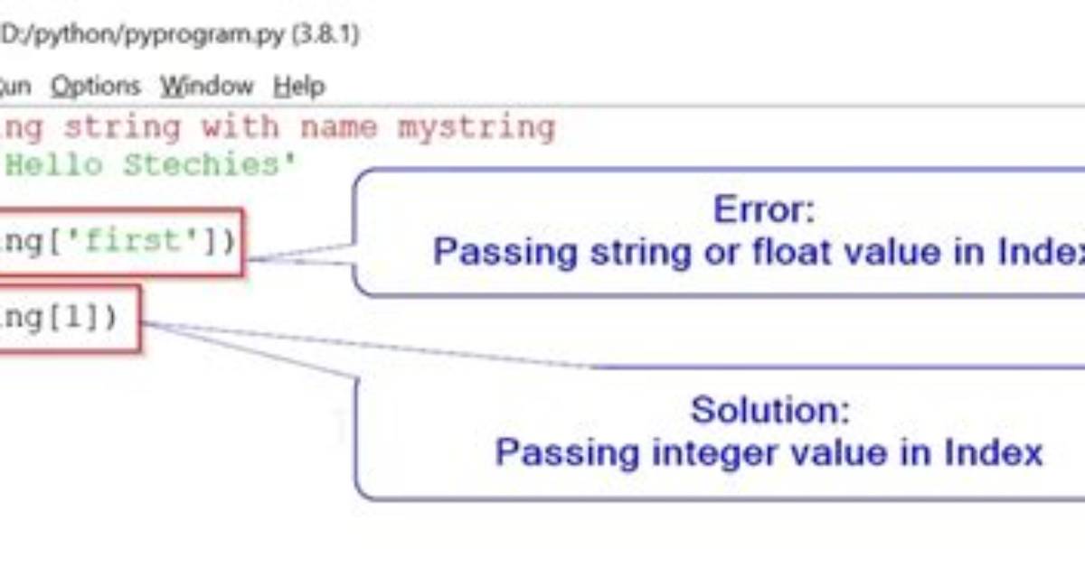 Typeerror: List Indices Must Be Integers or Slices, Not Str