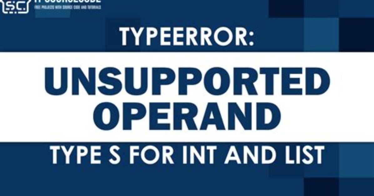 Typeerror: Unsupported Operand Type(S) for -: 'List' and 'List'