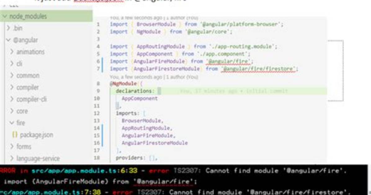 Typescript Error Cannot Find Module 'Firebase/App'