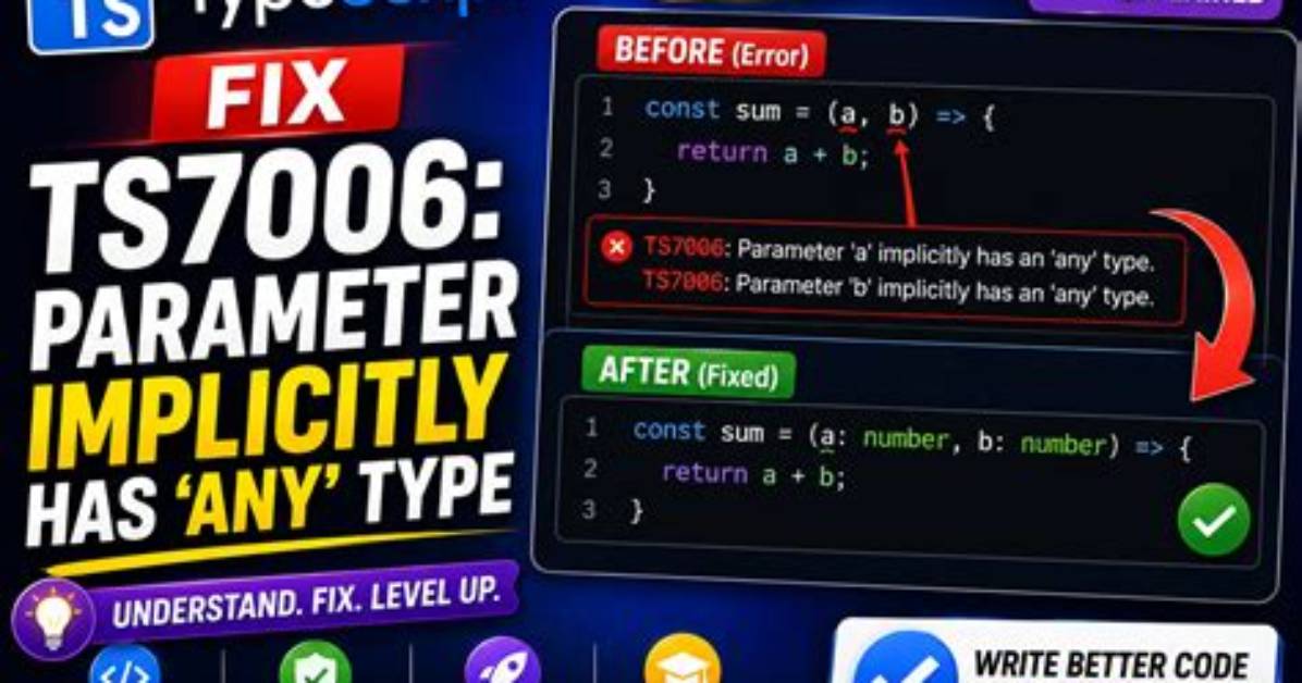 Typescript: Ts7006: Parameter 'Xxx' Implicitly Has an 'Any' Type