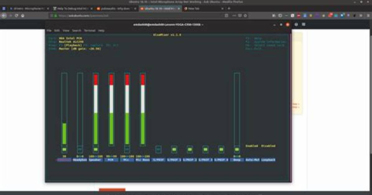 Ubuntu 18.10 -- Intel Microphone Array Not Working