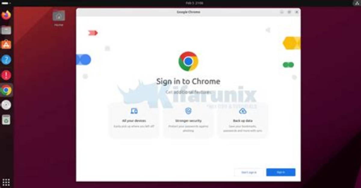 Ubuntu Screen Sharing on Google Chrome Not Working