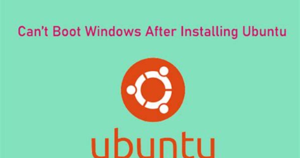 Ubuntu Won't Boot Properly