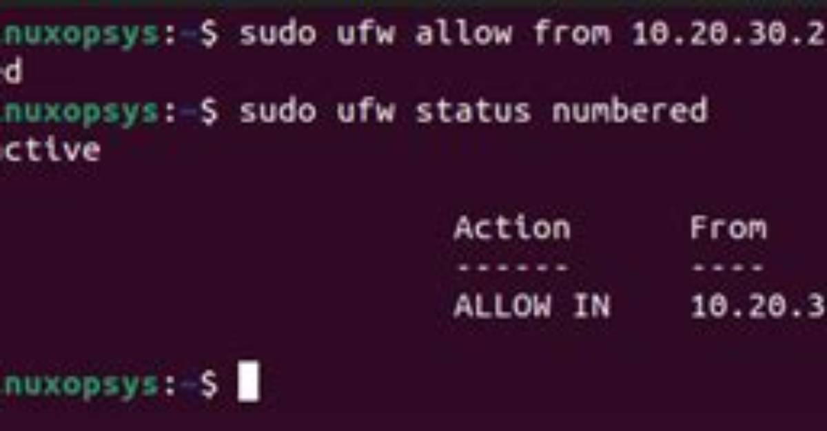 Ufw: Allow Ping Requests Only for Specific Host