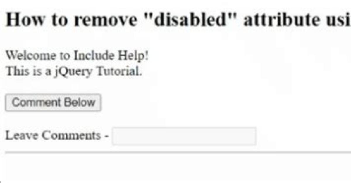 Unable to Add/Remove Disabled Attribute in Button Based on Checkbox Checked Property