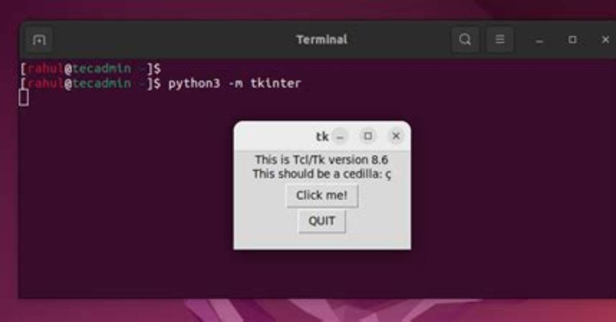 Unable to Install/Import Tkinter