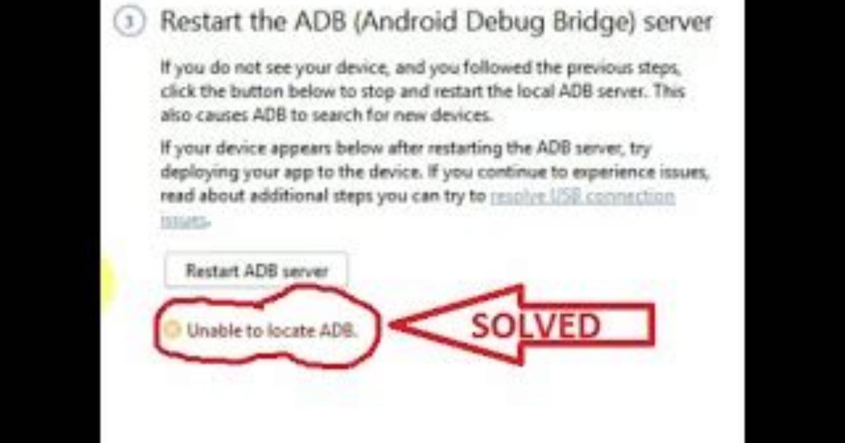 "Unable to Locate Adb" Using Android Studio [Duplicate]