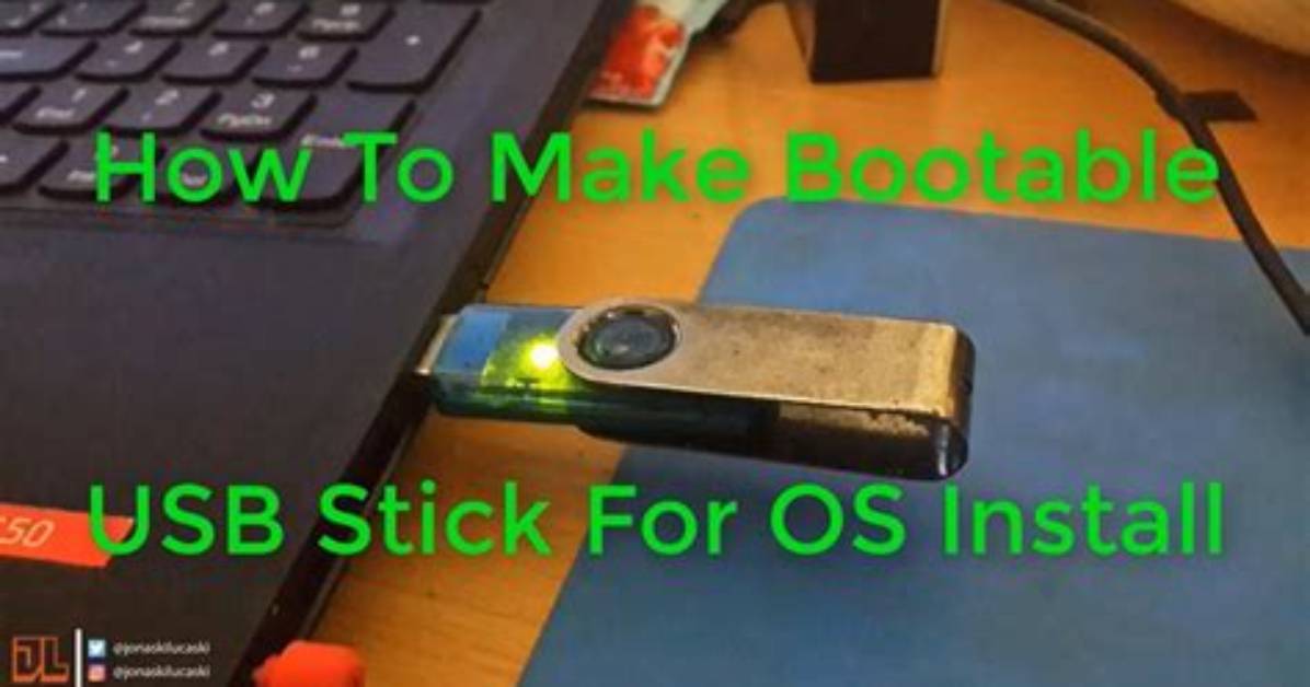 Unable to Make Bootable Usb Stick from Iso