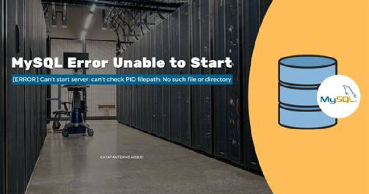 Unable to Start Mysql Server