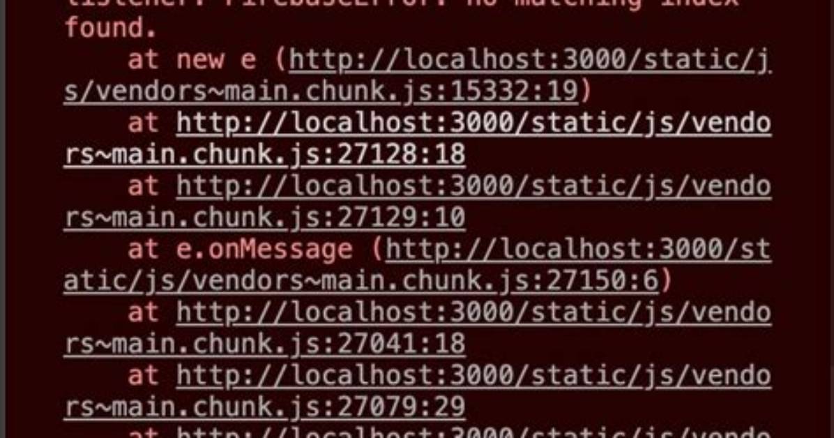 Uncaught Error in Snapshot Listener: Firebaseerror: Missing or Insufficient Permissions