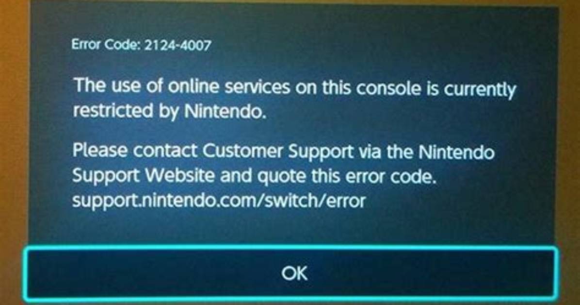 Understanding Nintendo Switch Error Code 2124-8006 and How to Resolve It