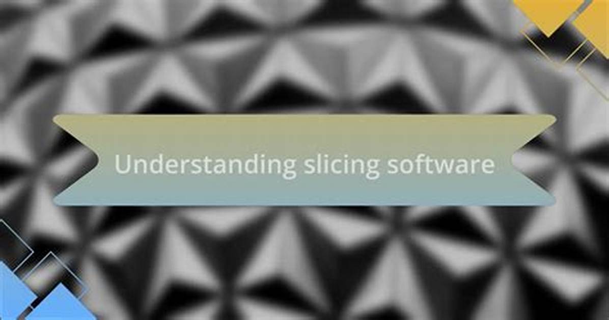 Understanding Slicing