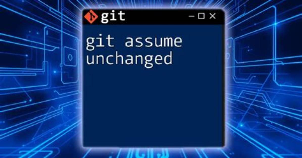 Undo Git Update-Index --Assume-Unchanged
