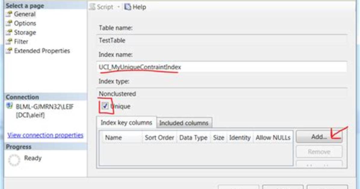 Unique Constraint on Multiple Columns
