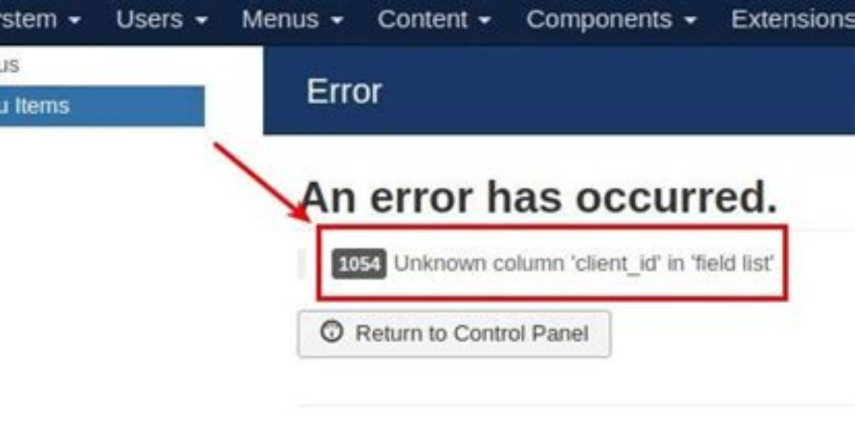Unknown Column in 'Field List' Error on Mysql Update Query