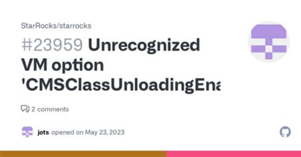`Unrecognized Vm Option 'Cmsclassunloadingenabled'` After Switching to Java 17