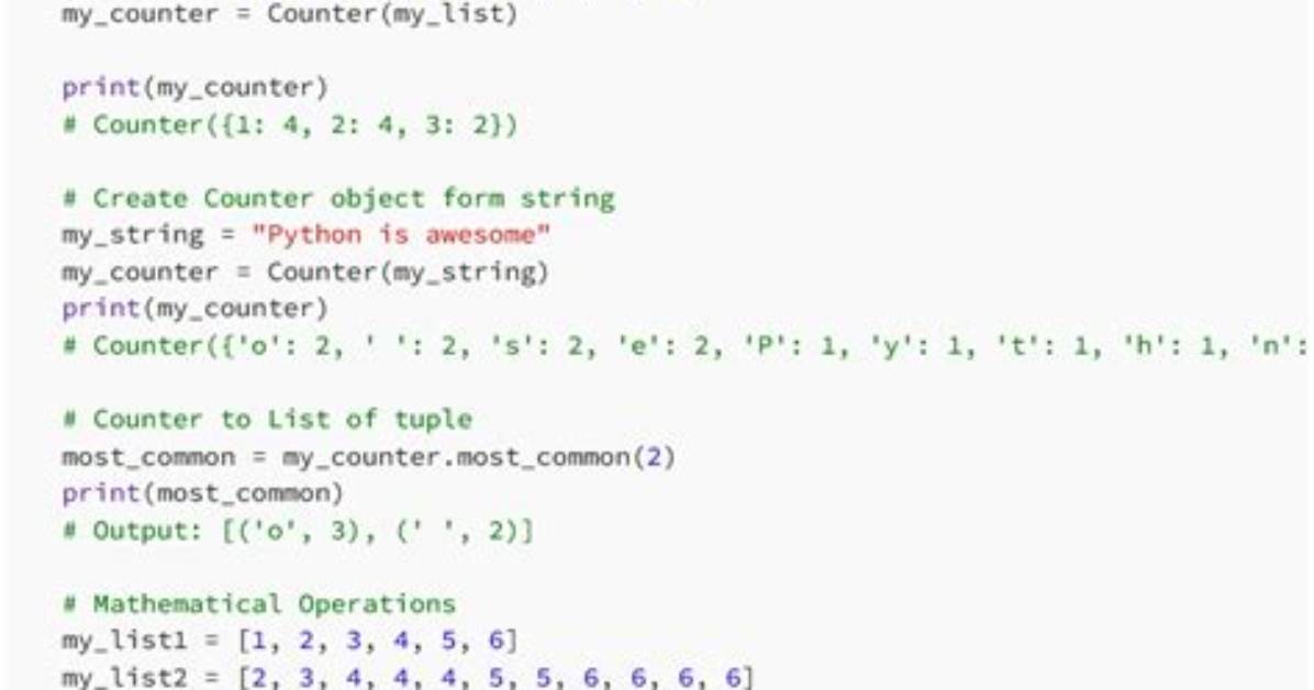 Update Counter Collection in Python with String, Not Letter