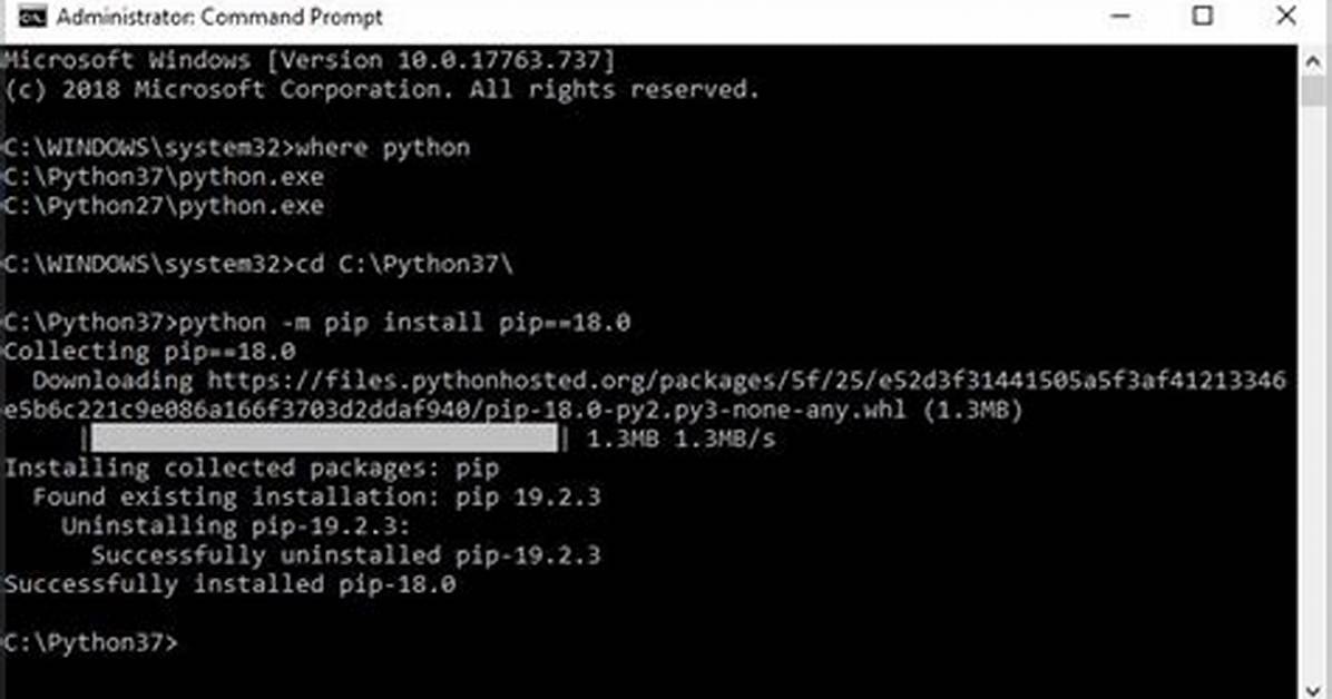 Upgrade Pip Error Message